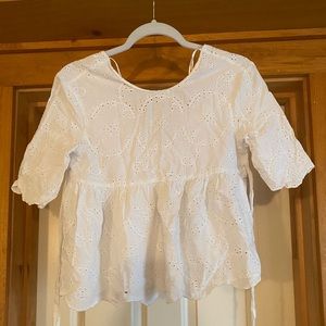 White Zara blouse